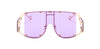 PAPARAZZI *Purple/Gold Oversize Vintage Retro Square Sunglasses