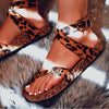 Leopard Suede Wrap Around Sandal