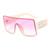 KIRA Rice Water/Pink  *Luxury Diamond Oversize Sunglasses