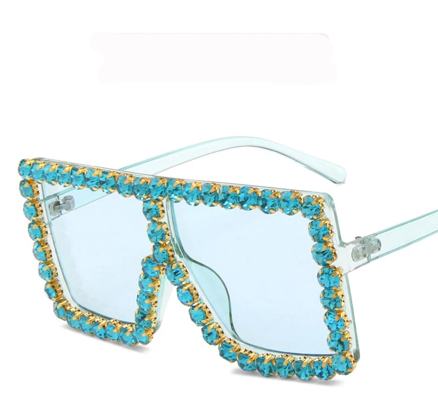 Turquoise-Blue ICE ME OUT Sunglasses