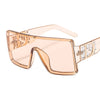 KIRA Champagne *Luxury Diamond/Rhinestone Oversized Sunglasses