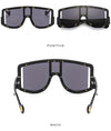 JAZMINE/BLACK *Luxury Rhinestone Encrusted Oversize Sunglasses