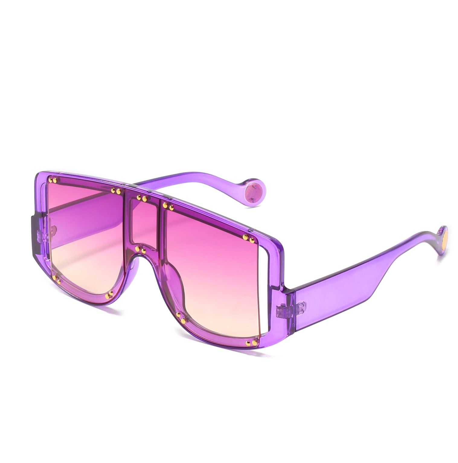 JAZMINE/PURPLE *Luxury Oversize Rhinestone Encrusted Sunglasses
